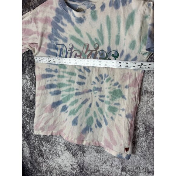Dickies brand Tie Dye Blue Pink Green White Women's Teens Small - Picture 7 of 7